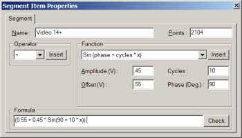 Creating an RS170 Video Signal with WaveEasy